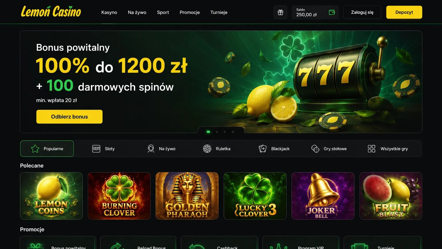 Kluczowe cechy Lemon kasyno — Lemon Casino